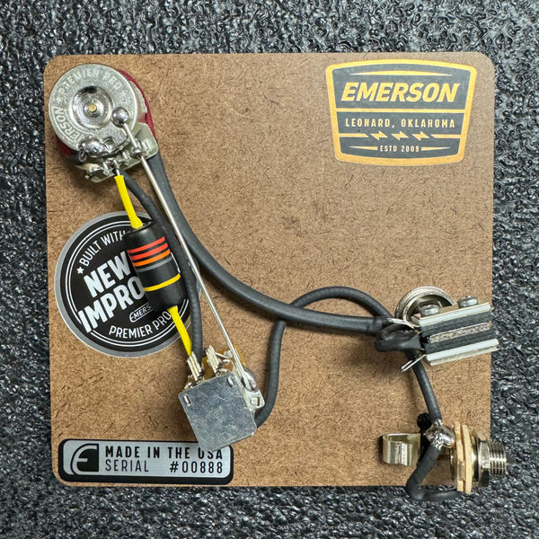 2-KNOB PREWIRED KIT FOR PRS GUITARS w/ Push-Pull on the Tone Pot